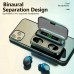 Беспроводные наушники TWS F9-5 с зарядным кейсом павер банком вакуумные bluetooth 5.1 с RGB LED цифровой дисплей подсветкой и шумоподавлением