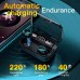 Беспроводные наушники TWS M10 с зарядным кейсом павер банком вакуумные Bluetooth 5.3 с RGB LED цифровой дисплей подсветкой и шумоподавлением