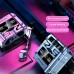 Беспроводные наушники TWS M25 с зарядным кейсом павер банком вакуумные Bluetooth 5.3 с RGB LED цифровой дисплей подсветкой и шумоподавлением