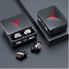 Беспроводные наушники TWS M90 Pro с зарядным кейсом павер банком вакуумные bluetooth 5.3 с RGB LED подсветкой и шумоподавлением Беспроводные наушники TWS M90 Pro с зарядным кейсом павер банком вакуумные bluetooth 5.3 с RGB LED подсветкой и шумоподавлением
