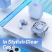Беспроводные наушники TWS T2 с прозрачным зарядным кейсом вакуумные bluetooth 5.0 LED цифровой дисплей