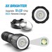 Фонарик светодиодный LED Flashlights с 3 режимами на батарейках ААА 3 шт. или аккумуляторной Li-ion 1 шт. 18650