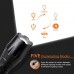 Фонарик светодиодный LED Flashlights с 3 режимами на батарейках ААА 3 шт. или аккумуляторной Li-ion 1 шт. 18650