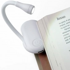 LED Light Battery Powered Book Reading Lamp Clip-On Book Reading Flashlight Autonomous Clip Light 17cm