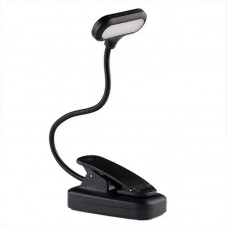 LED Light Book Reading Lamp Battery Powered 3pcs AAA Flashlight Book Clip Book Reading Light