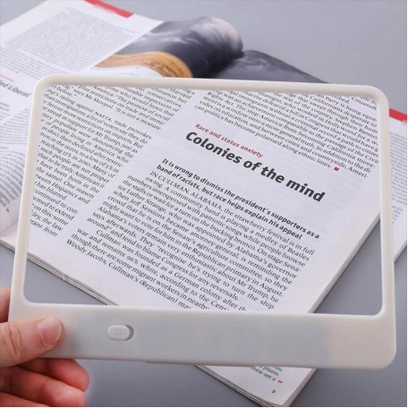 Светодиодный светильник лампа лупа для чтения книг Book Lamp lens 17 см