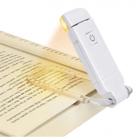 Светодиодный USB светильник лампа зажим для чтения книг c аккумулятором 3 режимами яркости Book Lamp