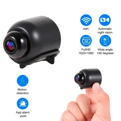 Мини Камера IP Видеонаблюдение Wi-Fi FullHD 1080 Action Camera X5 Беспроводная C Датчиком движения скрытого наблюдения