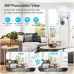 Умная поворотная 3MP 4XЗум Wi-Fi камера лампочка в цоколь E27 для видеонаблюдения c отслеживанием движения Беспроводная ZS031A