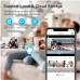 Умная поворотная 3MP 4XЗум Wi-Fi камера лампочка в цоколь E27 для видеонаблюдения c отслеживанием движения Беспроводная ZS031A