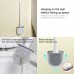 Гибкая силиконовая щетка для унитаза с держателем Cleaner Brush