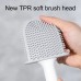 Гибкая силиконовая щетка-ершик для унитаза с держателем Cleaner Brush