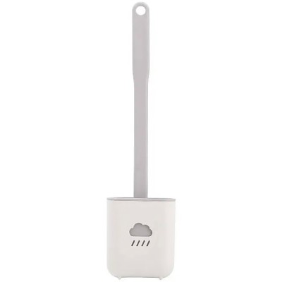 Гибкая силиконовая щетка для унитаза с держателем Cleaner Long Handle Brush