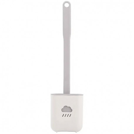 Гибкая силиконовая щетка для унитаза с держателем Cleaner Long Handle Brush