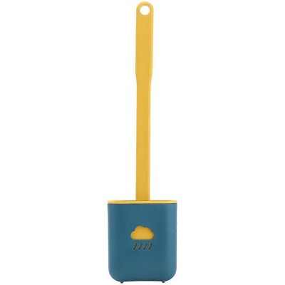 Гибкая силиконовая щетка для унитаза с держателем Cleaner Long Handle