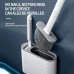 Гибкая силиконовая щетка для унитаза с держателем Cleaner Toilet Brush