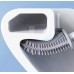 Гибкая силиконовая щетка-ершик для унитаза с держателем Cleaner Brush