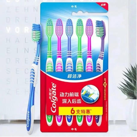 Зубные щетки Colgate DEEP Medium 6 шт 18.5 см