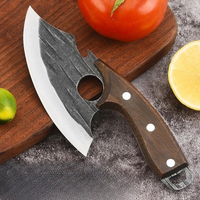 Нож разделочный для обвалки рыбы, профессиональный кухонный нож для приготовления пищи, разделки морепродуктов, баранины, свинины, говядины Сатори 19 см