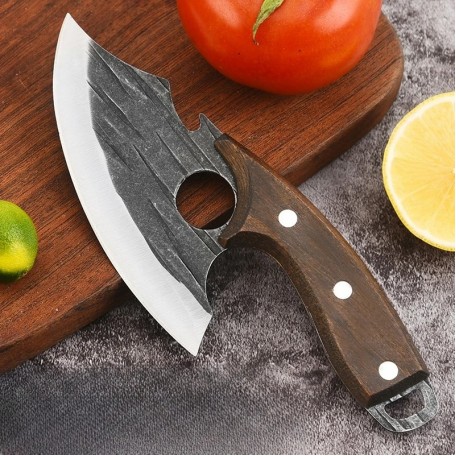 Нож разделочный для обвалки рыбы, профессиональный кухонный нож для приготовления пищи, разделки морепродуктов, баранины, свинины, говядины Сатори 19 см