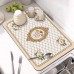 Противоскользящий непротекаемый коврик для сушки посуды Kitchen Drying Mat 40x50 см